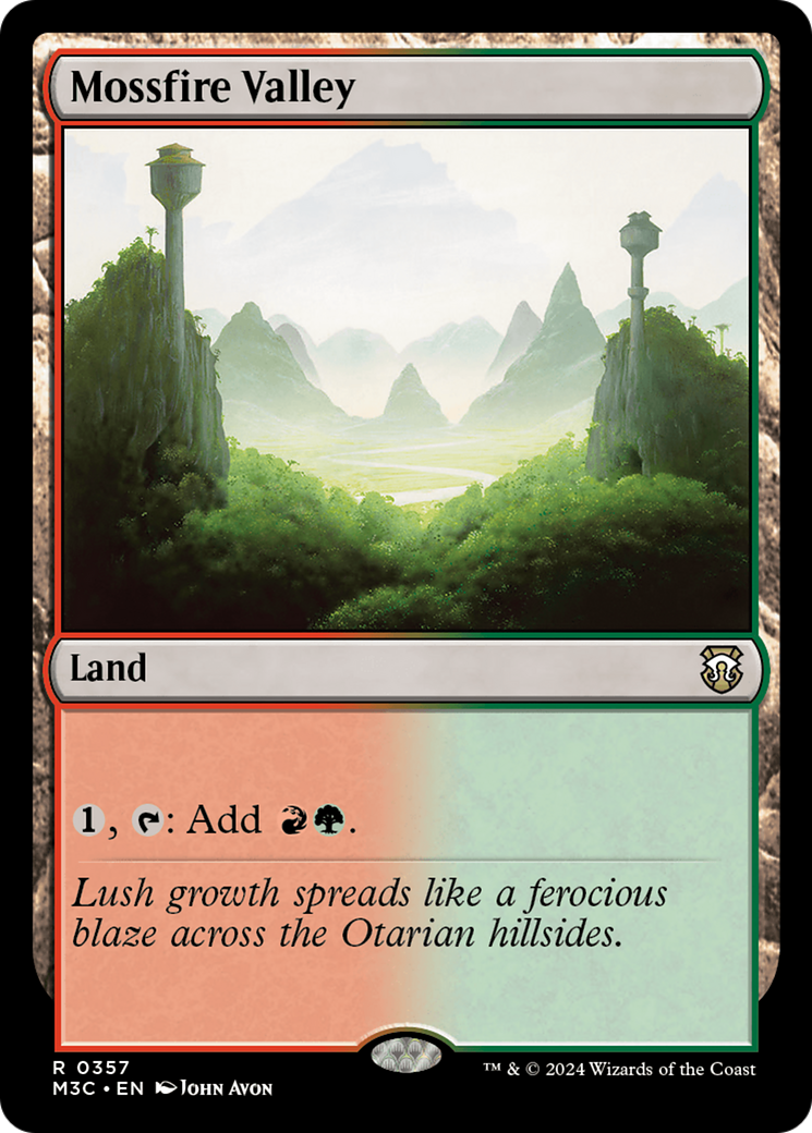 Mossfire Valley (Ripple Foil) [Modern Horizons 3 Commander] | Galaxy Games LLC