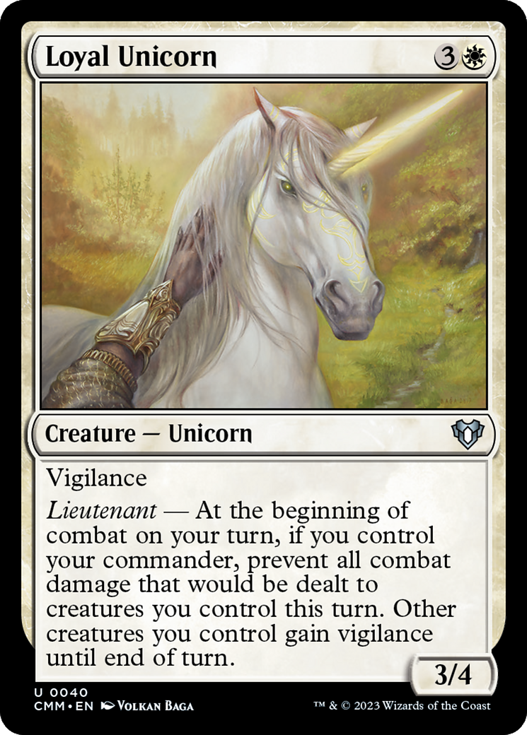 Loyal Unicorn [Commander Masters] | Galaxy Games LLC