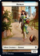 Human // Food (16) Double-Sided Token [Throne of Eldraine Tokens] | Galaxy Games LLC