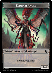 Copy (Ripple Foil) // Eldrazi Angel Double-Sided Token [Modern Horizons 3 Commander Tokens] | Galaxy Games LLC