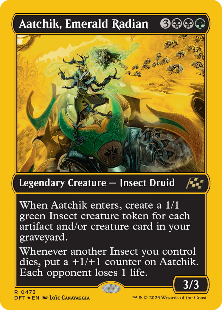 Aatchik, Emerald Radian (First-Place Foil) [Aetherdrift] | Galaxy Games LLC