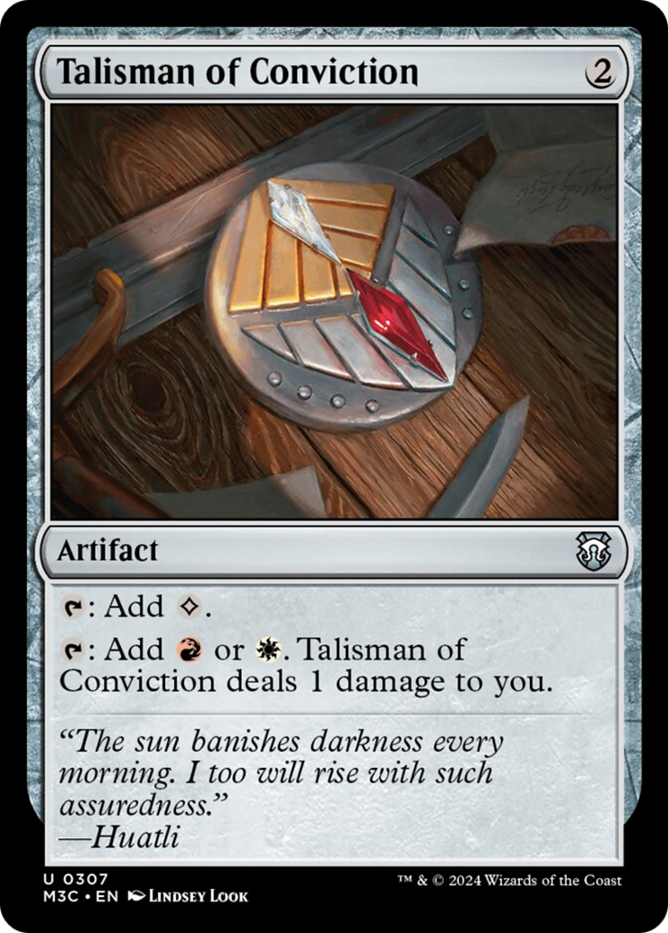 Talisman of Conviction [Modern Horizons 3 Commander] | Galaxy Games LLC