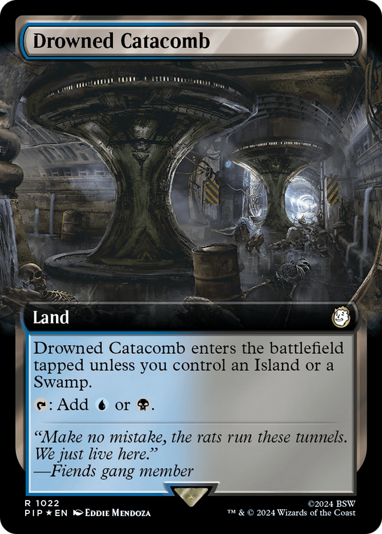 Drowned Catacomb (Extended Art) (Surge Foil) [Fallout] | Galaxy Games LLC