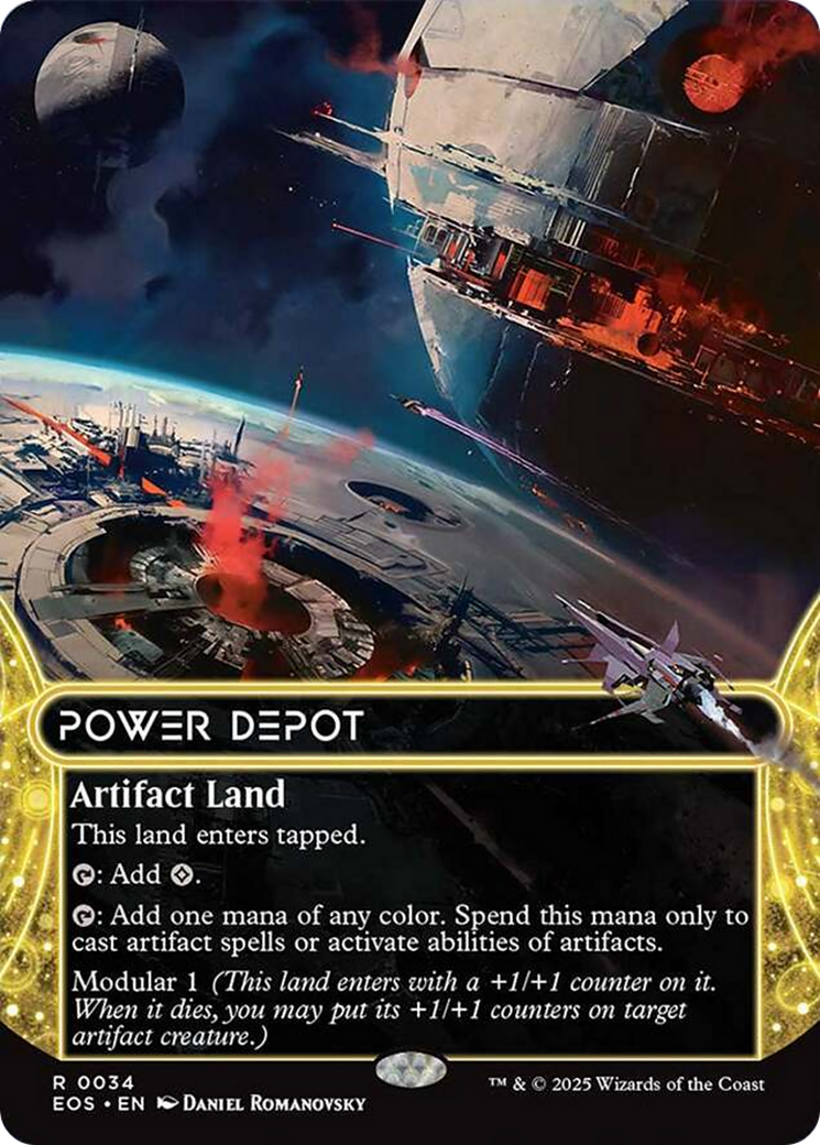Power Depot (0034) (Borderless) [Edge of Eternities: Stellar Sights] | Galaxy Games LLC