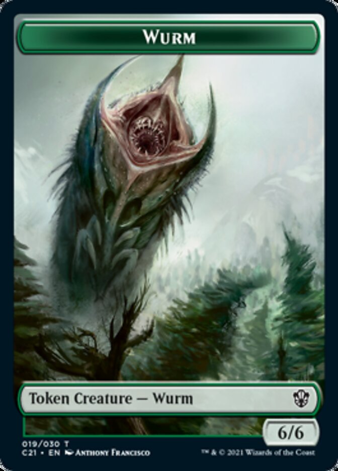 Wurm // Kraken Double-Sided Token [Commander 2021 Tokens] | Galaxy Games LLC