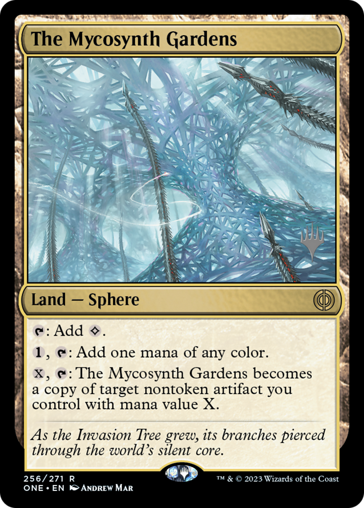 The Mycosynth Gardens (Promo Pack) [Phyrexia: All Will Be One Promos] | Galaxy Games LLC