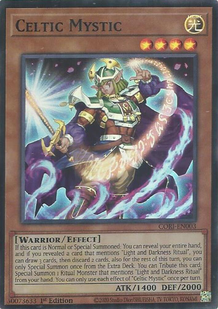 Celtic Mystic [CORI-EN003] Super Rare | Galaxy Games LLC