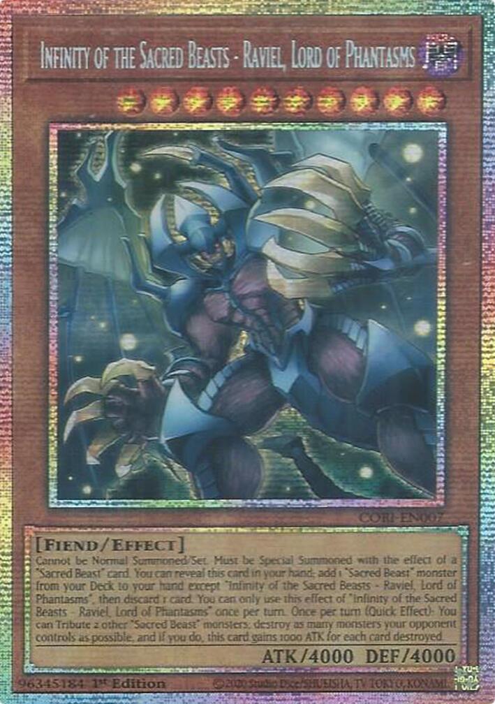 Infinity of the Sacred Beasts - Raviel, Lord of Phantasms (Starlight Rare) [CORI-EN007] Starlight Rare | Galaxy Games LLC