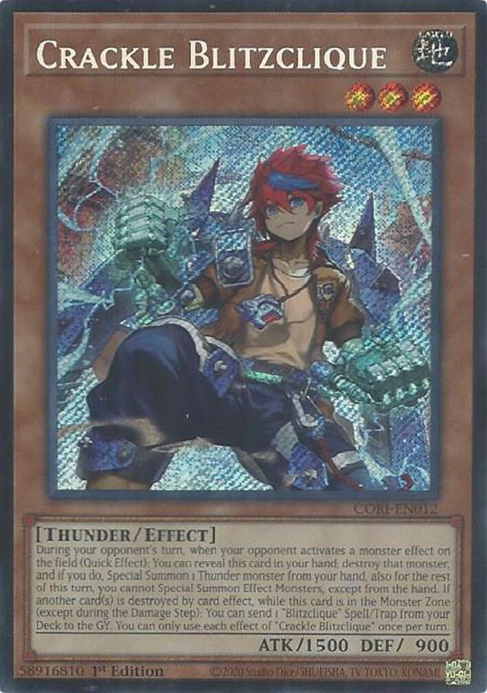 Crackle Blitzclique [CORI-EN012] Secret Rare | Galaxy Games LLC