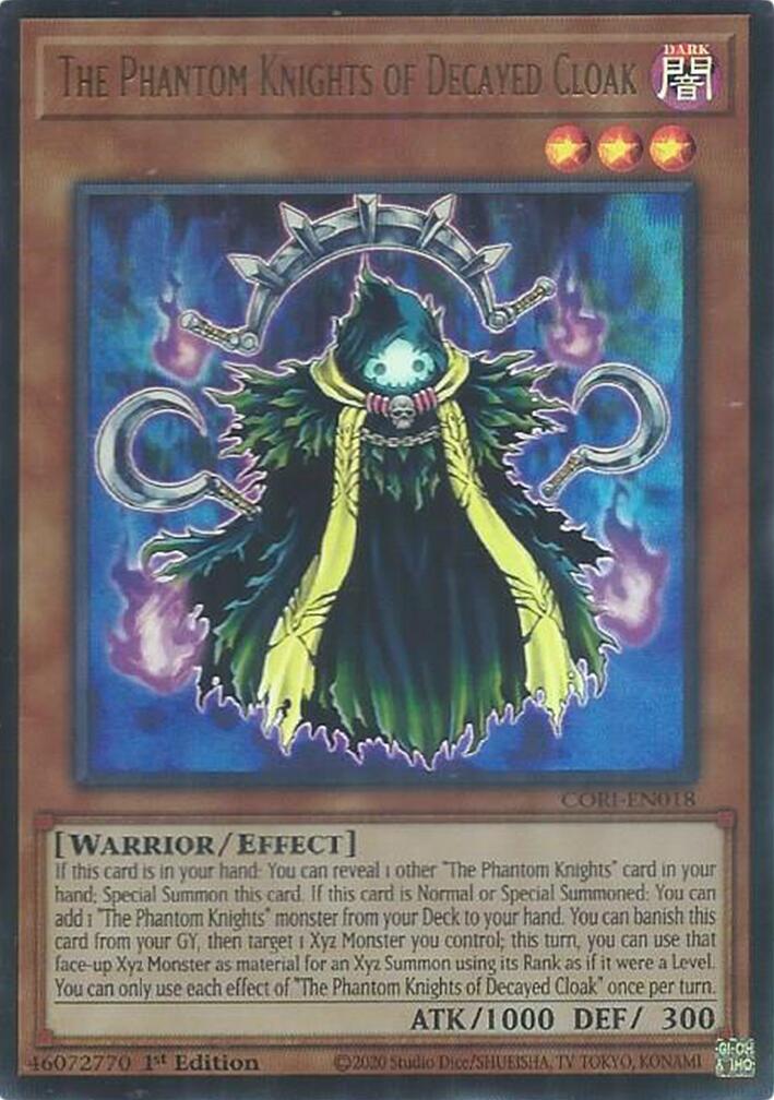 The Phantom Knights of Decayed Cloak [CORI-EN018] Ultra Rare | Galaxy Games LLC