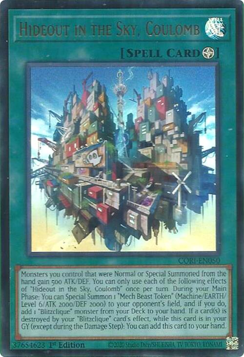 Hideout in the Sky, Coulomb [CORI-EN050] Ultra Rare | Galaxy Games LLC