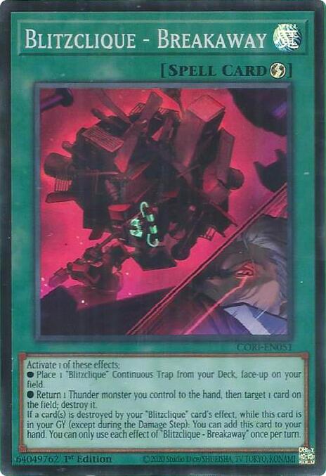 Blitzclique - Breakaway [CORI-EN051] Super Rare | Galaxy Games LLC