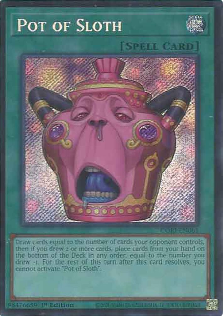 Pot of Sloth [CORI-EN061] Secret Rare | Galaxy Games LLC