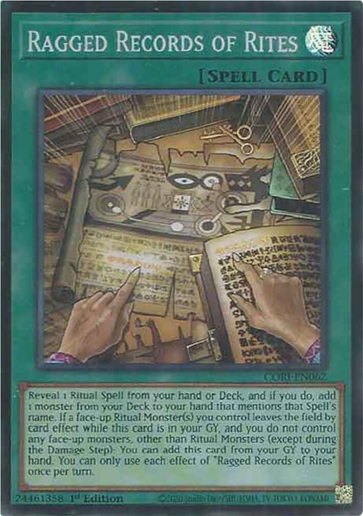 Ragged Records of Rites [CORI-EN062] Super Rare | Galaxy Games LLC