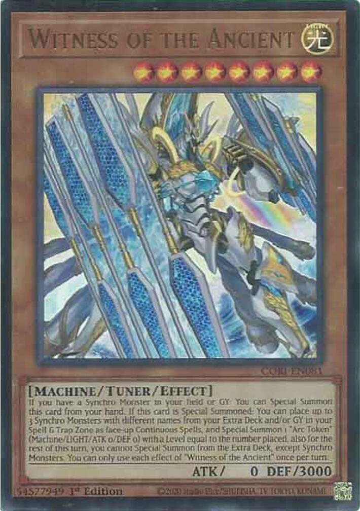 Witness of the Ancient [CORI-EN081] Ultra Rare | Galaxy Games LLC