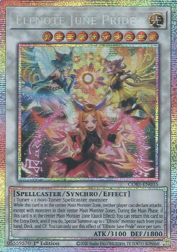 Elfnote June Pride (Starlight Rare) [CORI-EN035] Starlight Rare | Galaxy Games LLC