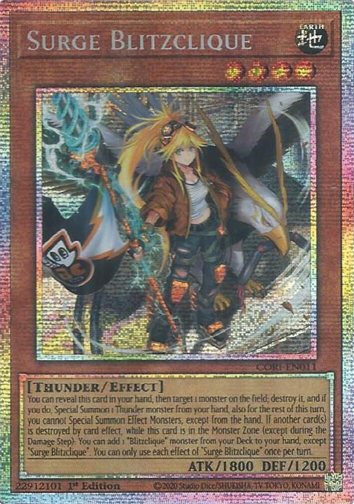 Surge Blitzclique (Starlight Rare) [CORI-EN011] Starlight Rare | Galaxy Games LLC
