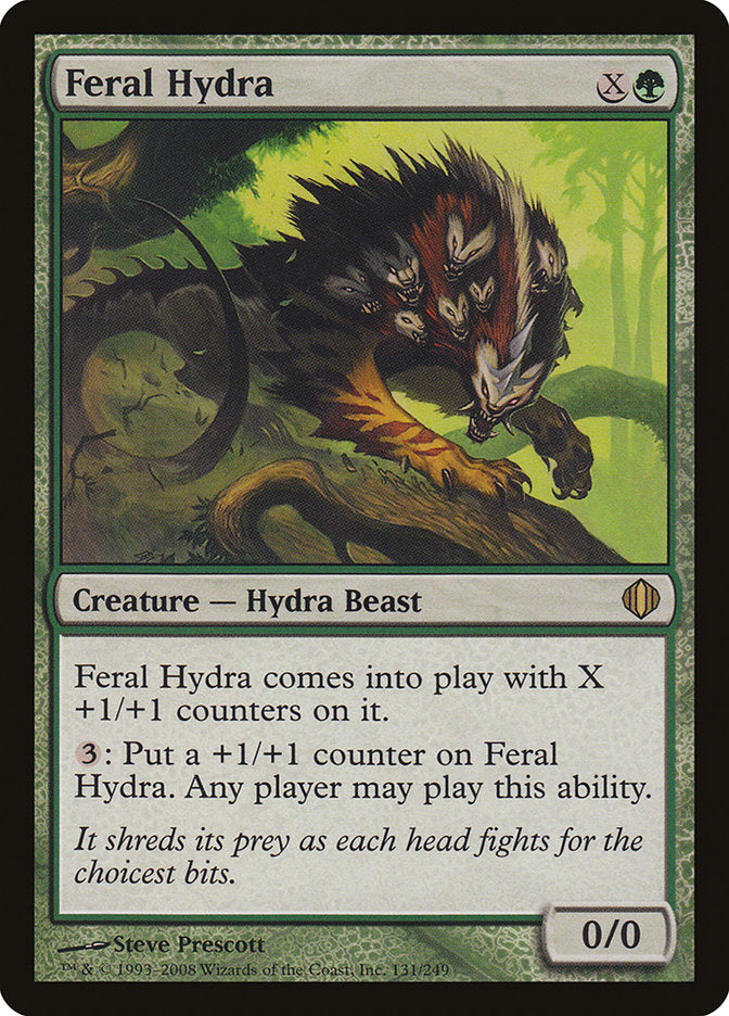 Feral Hydra (Oversized) [Oversize Cards] | Galaxy Games LLC