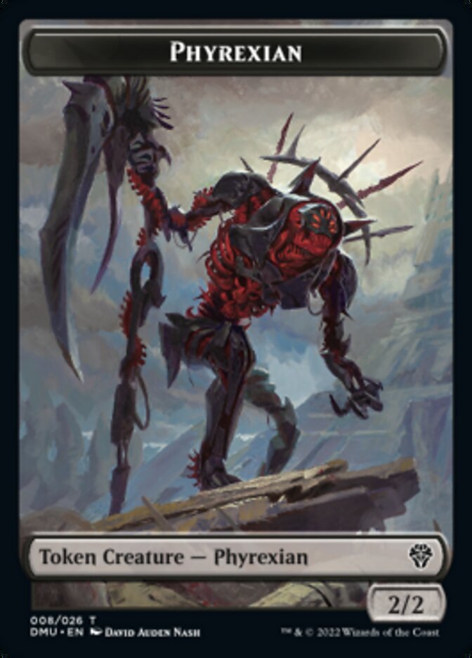 Phyrexian // Zombie Double-Sided Token [Dominaria United Tokens] | Galaxy Games LLC