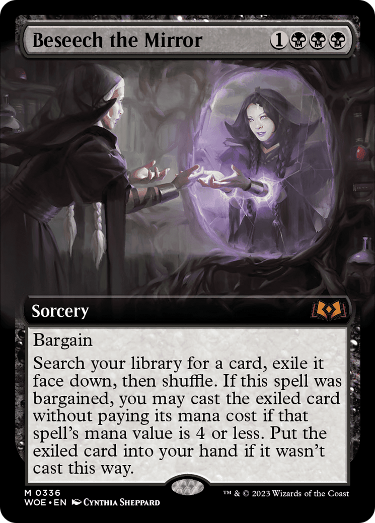 Beseech the Mirror (Extended Art) [Wilds of Eldraine] | Galaxy Games LLC