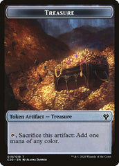 Spirit // Treasure Double-Sided Token [Commander 2020 Tokens] | Galaxy Games LLC