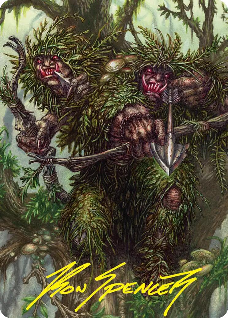Orcish Bowmasters Art Card (Gold-Stamped Signature) [The Hobbit Art Series] | Galaxy Games LLC
