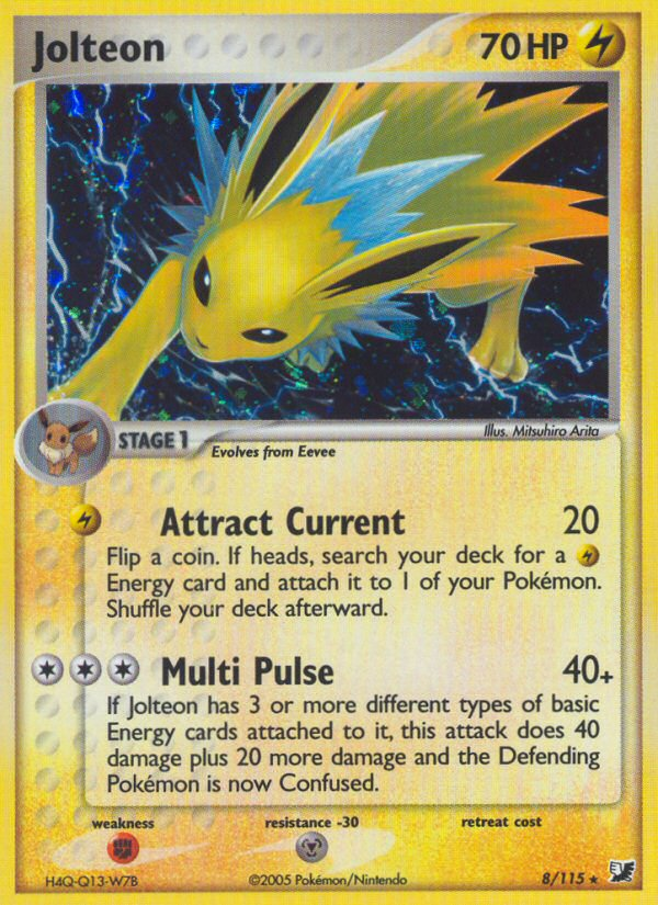 Jolteon (8/115) [EX: Unseen Forces] | Galaxy Games LLC