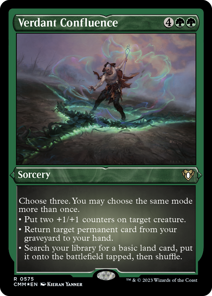 Verdant Confluence (Foil Etched) [Commander Masters] | Galaxy Games LLC