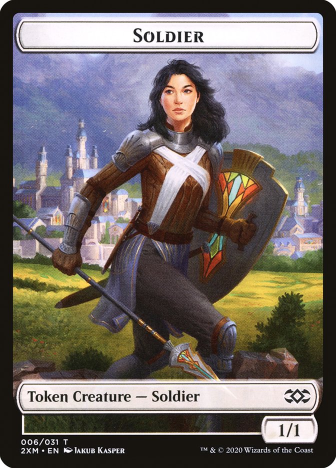 Copy // Soldier Double-Sided Token [Double Masters Tokens] | Galaxy Games LLC
