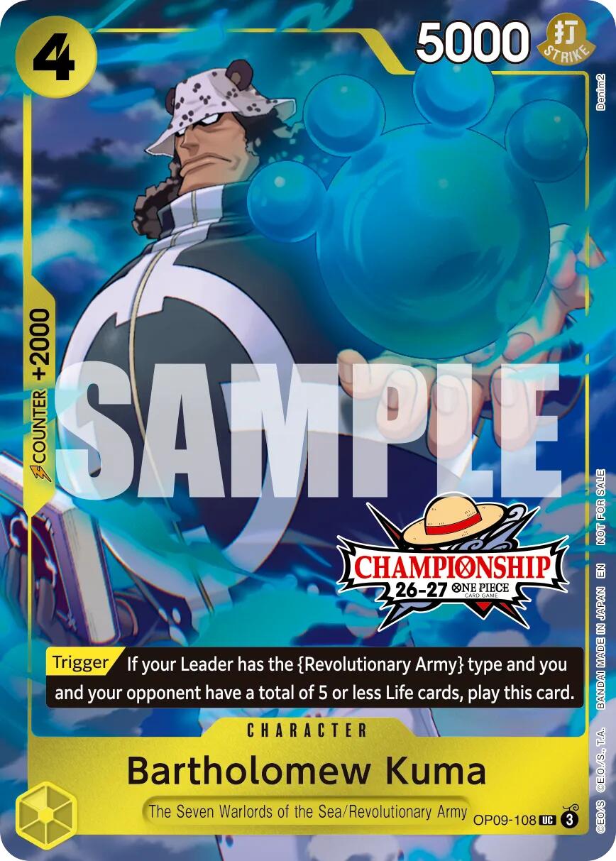 Bartholomew Kuma (CS 26-27 Celebration Pack) [One Piece Promotion Cards] | Galaxy Games LLC