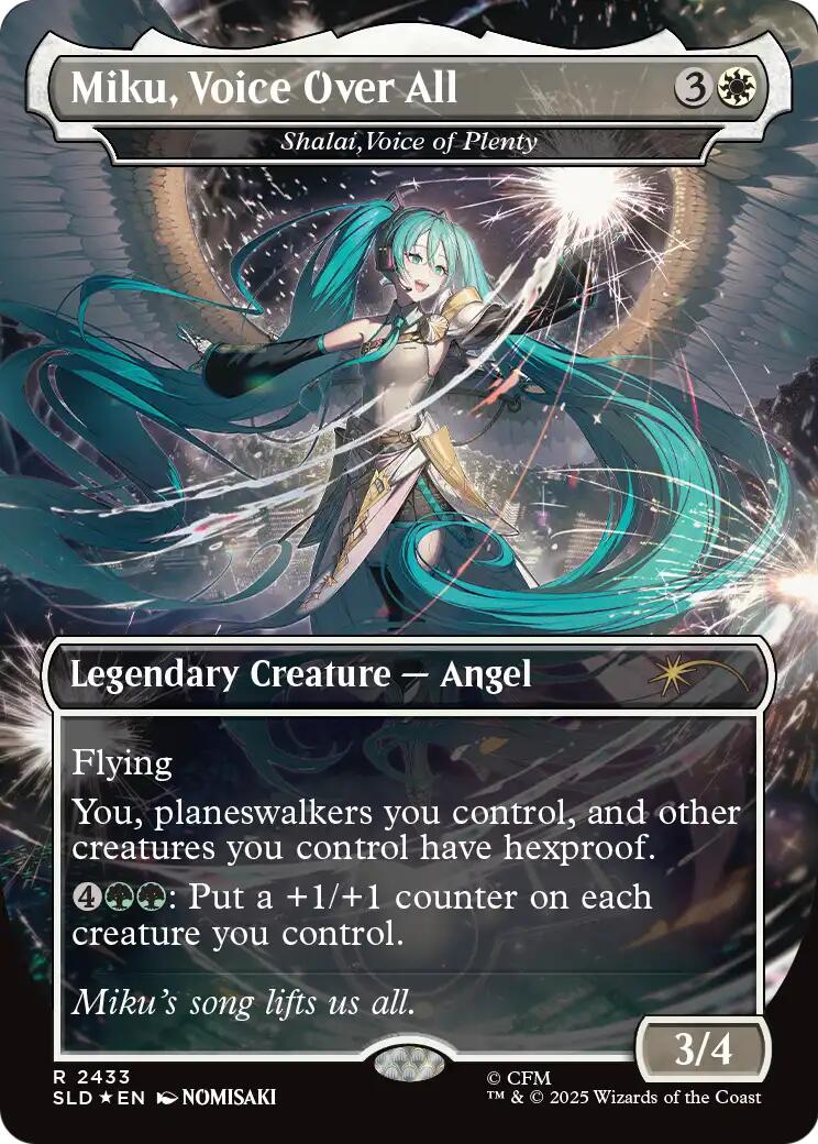 Miku, Voice Over All - Shalai, Voice of Plenty [Secret Lair Drop Series] | Galaxy Games LLC