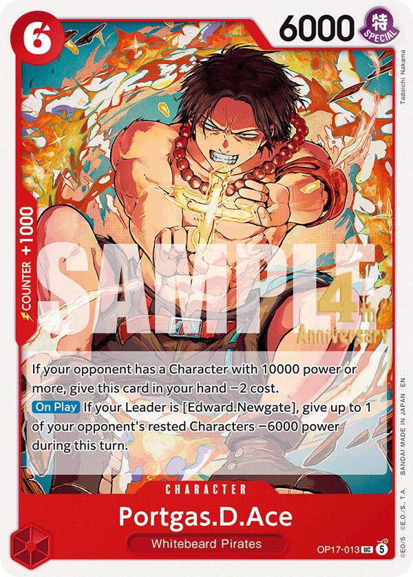 Portgas.D.Ace [The World's Strongest Warriors Release Event Cards] | Galaxy Games LLC