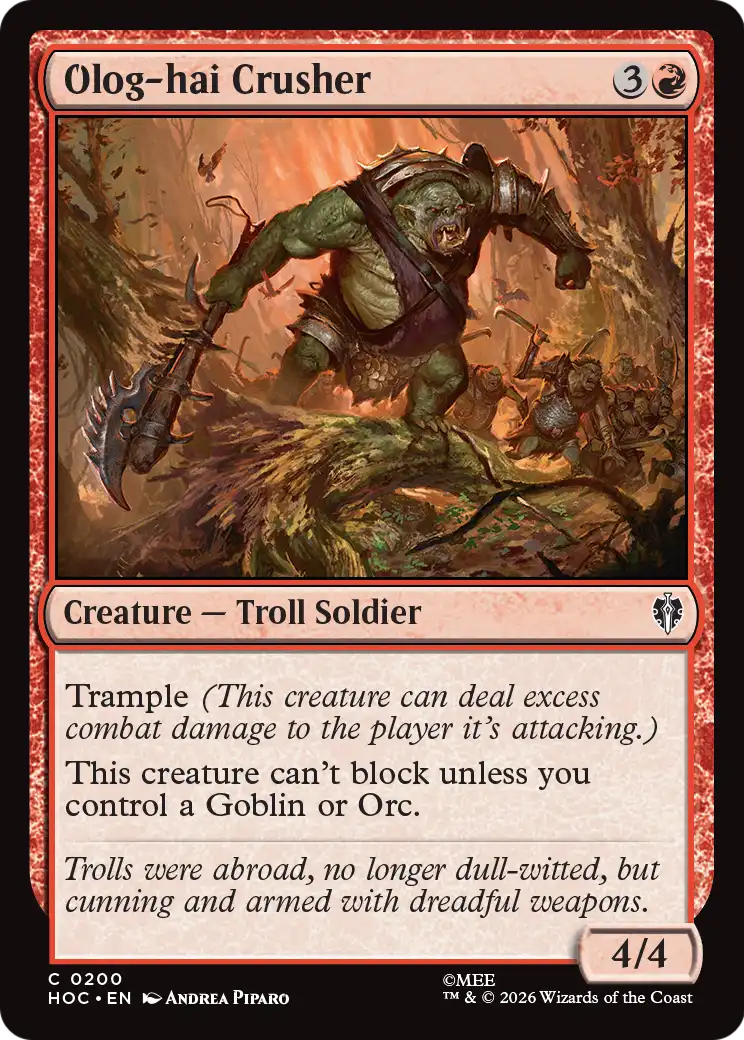 Olog-hai Crusher [The Hobbit: Eternal-Legal] | Galaxy Games LLC