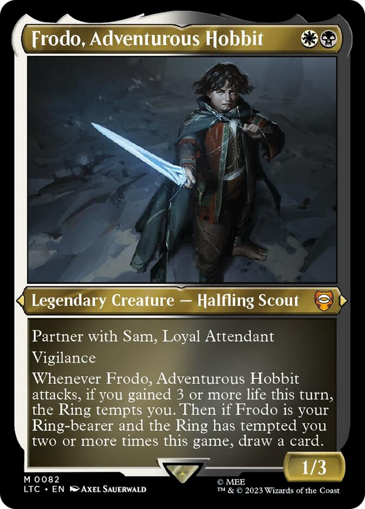 Frodo, Adventurous Hobbit (Display Commander) [The Lord of the Rings: Tales of Middle-Earth Commander] | Galaxy Games LLC