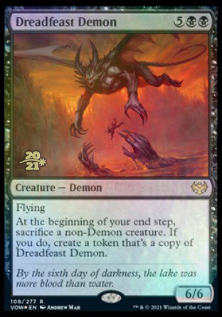 Dreadfeast Demon [Innistrad: Crimson Vow Prerelease Promos] | Galaxy Games LLC