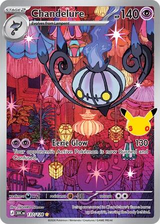 Chandelure (137/128) [Mega Evolution: 30th Celebration] | Galaxy Games LLC