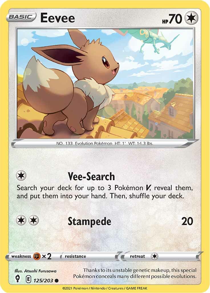 Eevee (125/203) [Sword & Shield: Evolving Skies] | Galaxy Games LLC