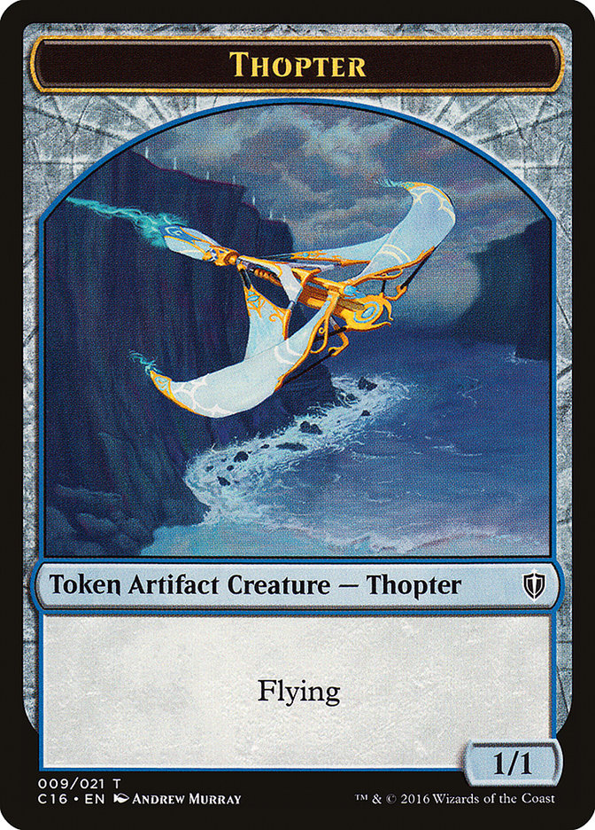 Horror // Thopter Double-Sided Token [Commander 2016 Tokens] | Galaxy Games LLC