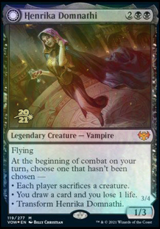 Henrika Domnathi // Henrika, Infernal Seer [Innistrad: Crimson Vow Prerelease Promos] | Galaxy Games LLC