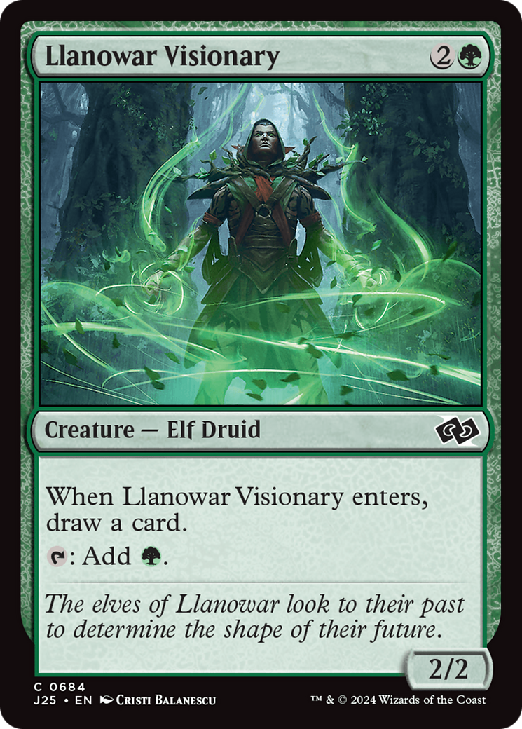 Llanowar Visionary [Foundations Jumpstart] | Galaxy Games LLC