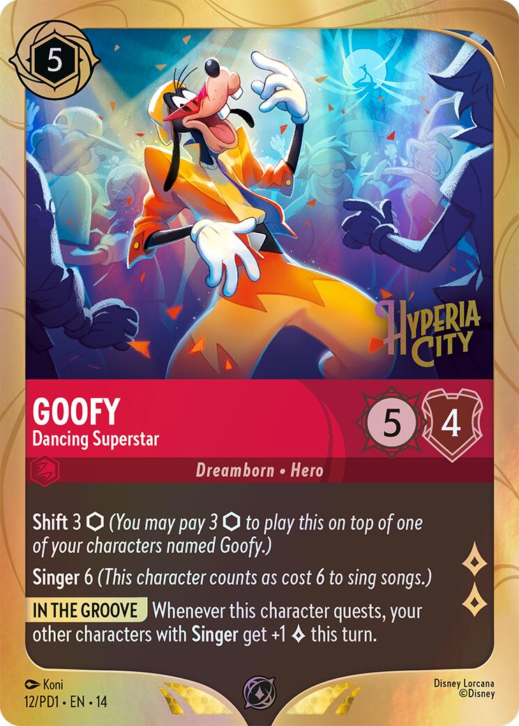 Goofy - Dancing Superstar (12) [Promo Cards] | Galaxy Games LLC