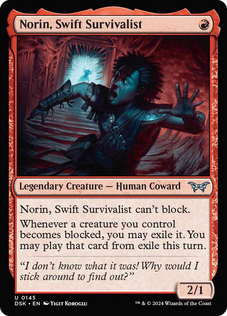 Norin, Swift Survivalist (0145) [Duskmourn: House of Horror] | Galaxy Games LLC