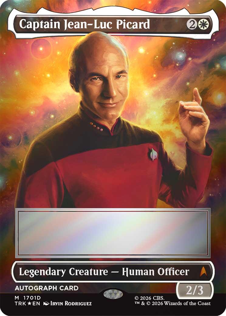 Captain Jean-Luc Picard (Borderless) (Signed) [Star Trek] | Galaxy Games LLC