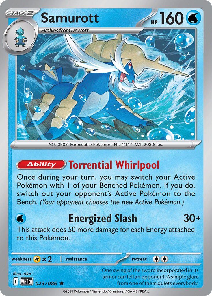 Samurott (023/086) (Deck Exclusive) [Scarlet & Violet: White Flare] | Galaxy Games LLC