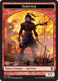 Survivor // Myr (023) Double-Sided Token [Commander 2018 Tokens] | Galaxy Games LLC