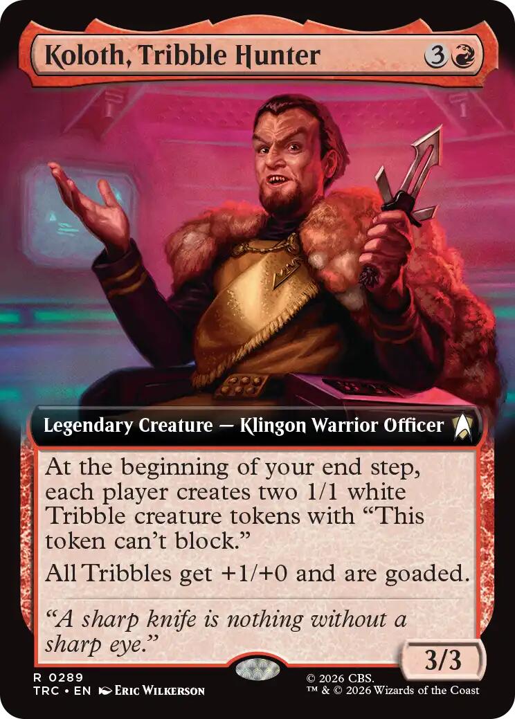 Koloth, Tribble Hunter (Extended Art) [Star Trek Commander] | Galaxy Games LLC