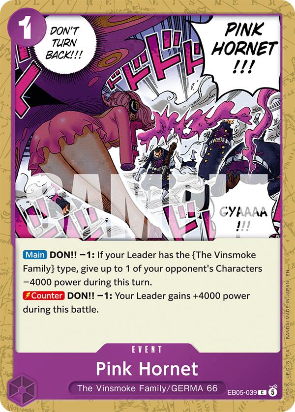 Pink Hornet [Extra Booster: One Piece Heroines Edition Vol. 2] | Galaxy Games LLC