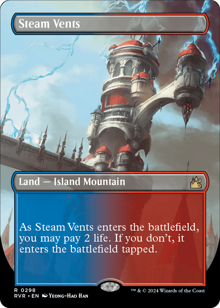 Steam Vents (Borderless) [Ravnica Remastered] | Galaxy Games LLC