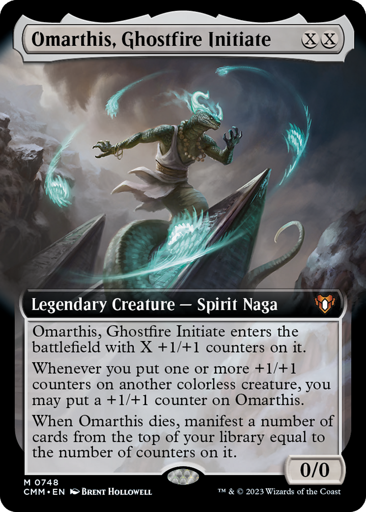 Omarthis, Ghostfire Initiate (Extended Art) [Commander Masters] | Galaxy Games LLC