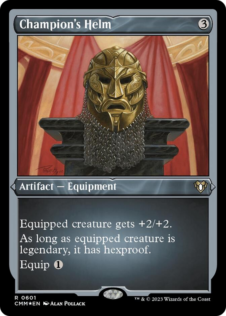 Champion's Helm (Foil Etched) [Commander Masters] | Galaxy Games LLC